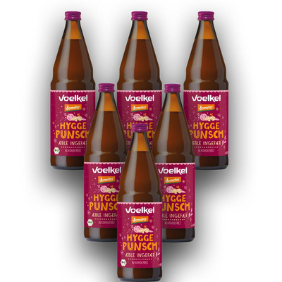 Produktfoto zu Hygge Punsch - Apfel-Ingwer, Alkoholfrei Kiste 6x 0,75l