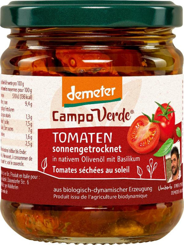 Produktfoto zu Tomaten sonnengetrocknet, in nat. Olivenöl (Glas)