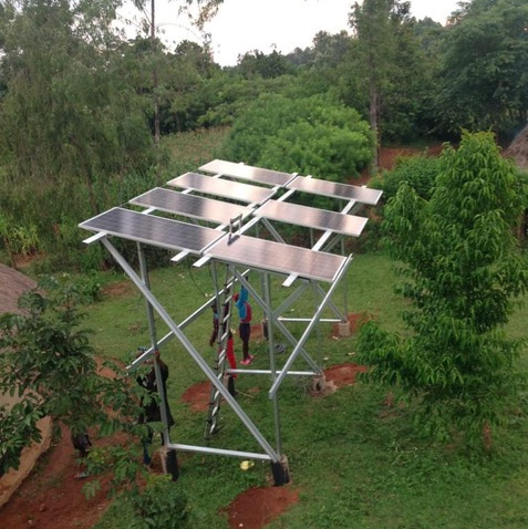 Solaranlage im Kinderwaisendorf vom Projekt Nord-Süd-Partner