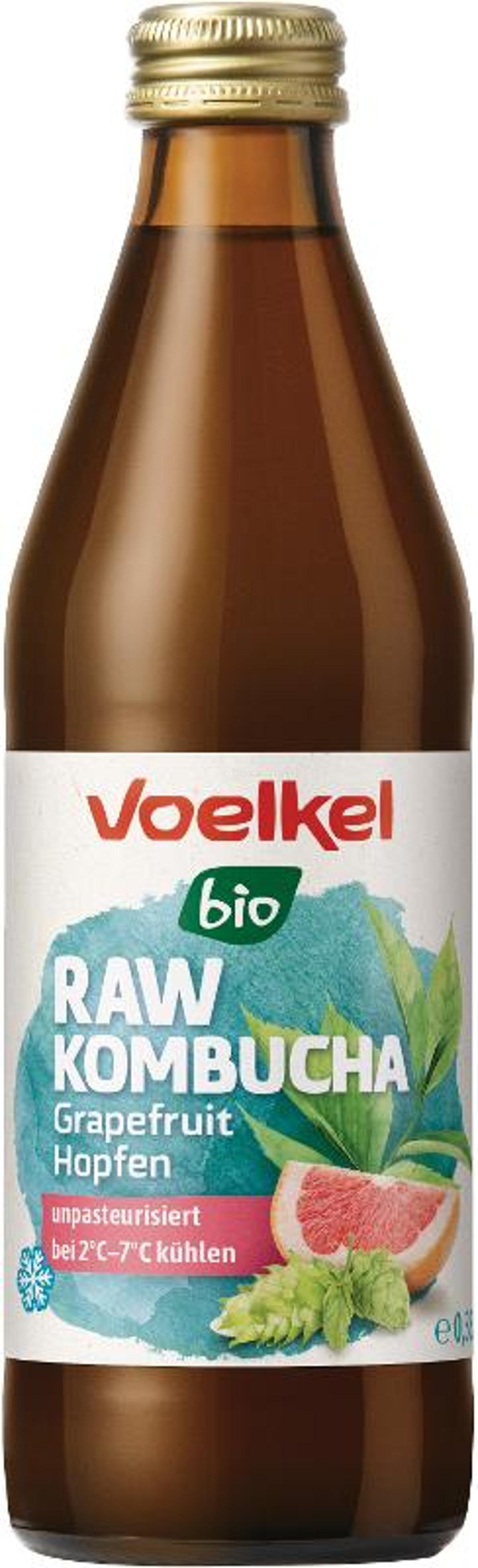 Produktfoto zu RAW Kombucha Grapefruit Hopfen (kühlpflichtig)