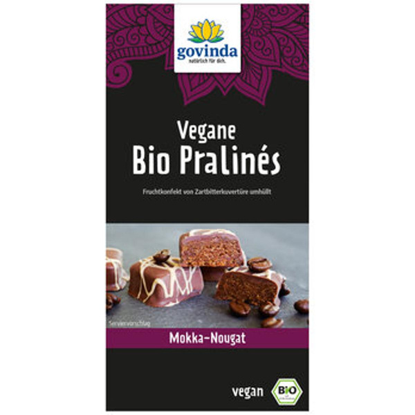 Produktfoto zu Vegane Pralinen Mokka Nougat