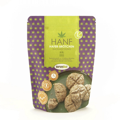 Produktfoto zu Backmischung Hanf Hafer Brötchen glutenfrei 300g
