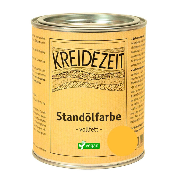 Produktfoto zu Standölfarbe vollfett 0,75l -gelb-