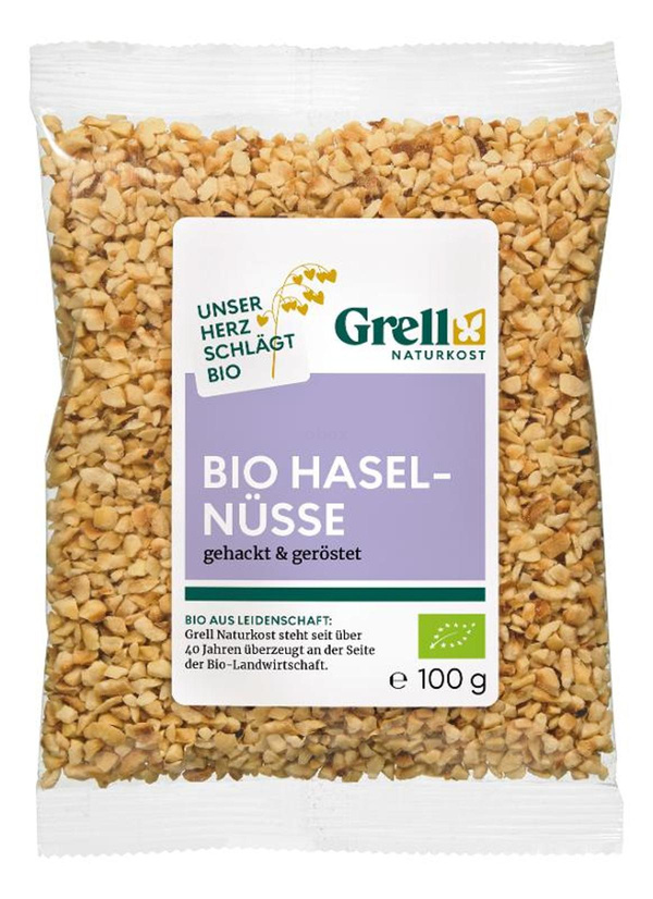 Produktfoto zu Haselnußkerne gehackt geröstet 100g