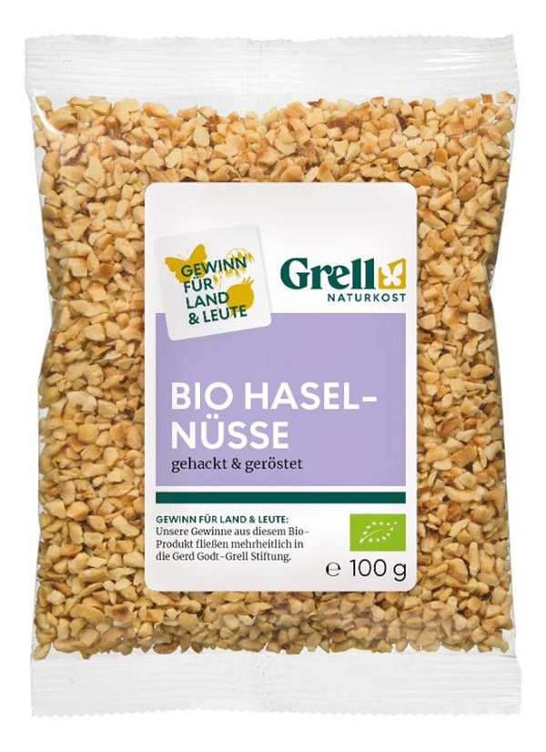 Produktfoto zu Haselnußkerne gehackt geröstet 100g
