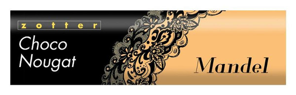 Produktfoto zu Kuvertüre Basic 10 - Mandelnougat Zotter 130 g