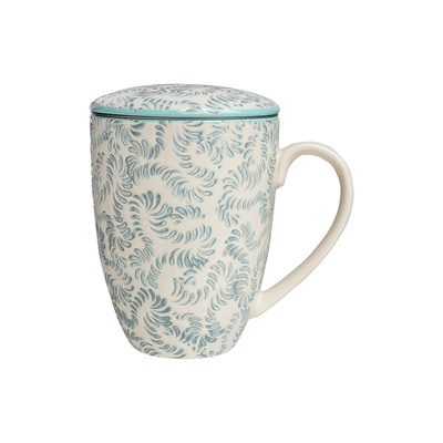 Produktfoto zu Tasse mit Teesieb blau