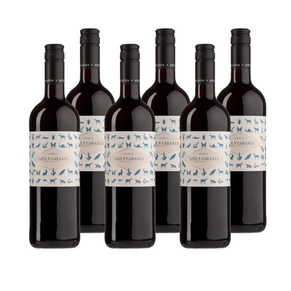 Produktfoto zu Abril de Azul y Garanza Tinto, Rotwein trocken-Kiste 6x 0,75l