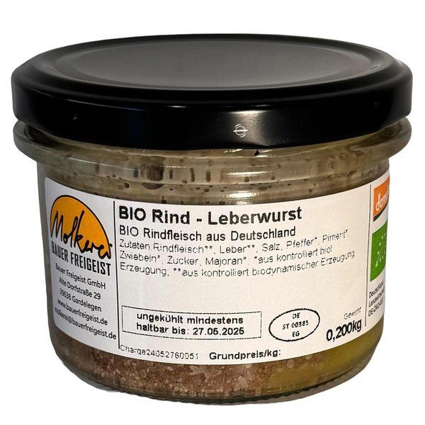 Produktfoto zu Leberwurst vom Rind 150g