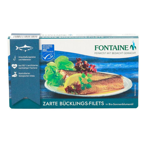 Produktfoto zu Bücklingsfilets in SB-Öl 190g