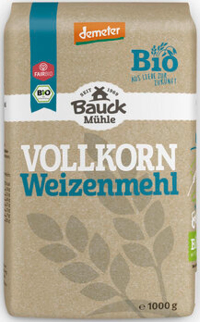 Produktfoto zu Weizenvollkornmehl (Bauck) 1kg