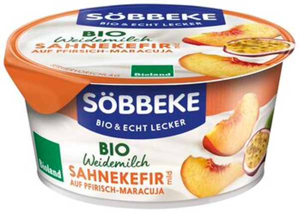 Produktfoto zu Sahnekefir auf Pfirsich-Maracuja - Weidemilch