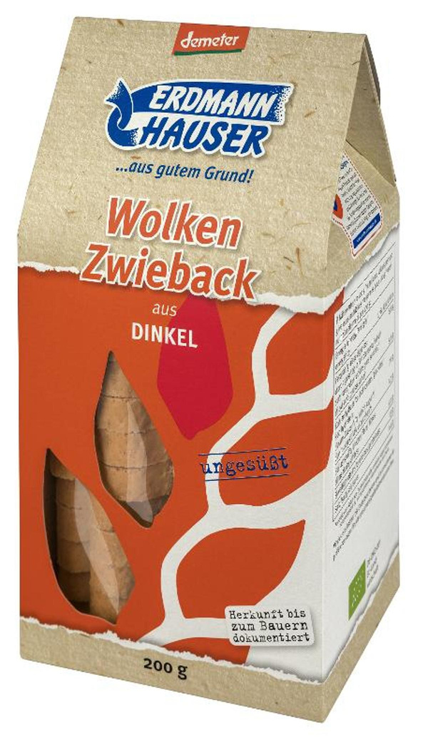Produktfoto zu Dinkel Wolkenzwieback 200g