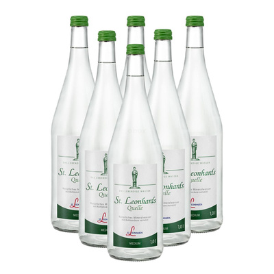Produktfoto zu St. Leonhard Medium-grün- 6x1L