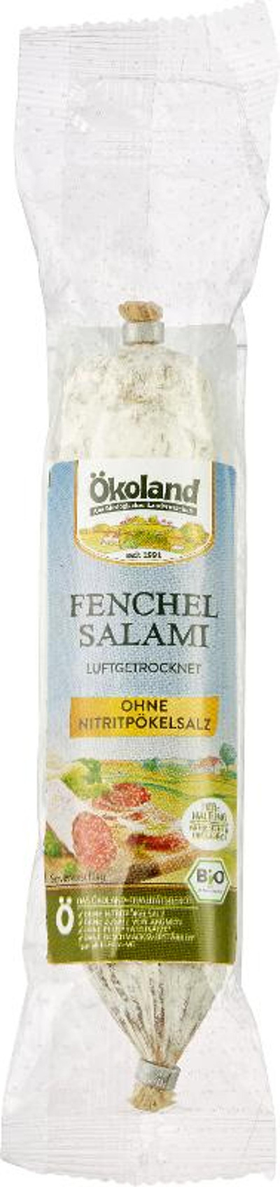 Produktfoto zu Fenchelsalami luftgetrocknet (im Stück) 150g