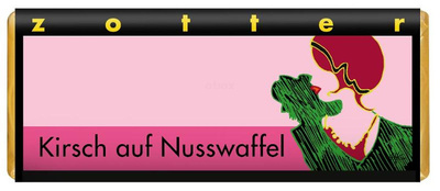 Produktfoto zu Kirsch auf Nusswaffel