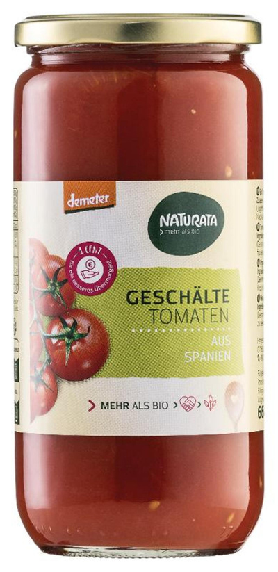 Produktfoto zu Geschälte Tomaten in Tomatensaft 660g