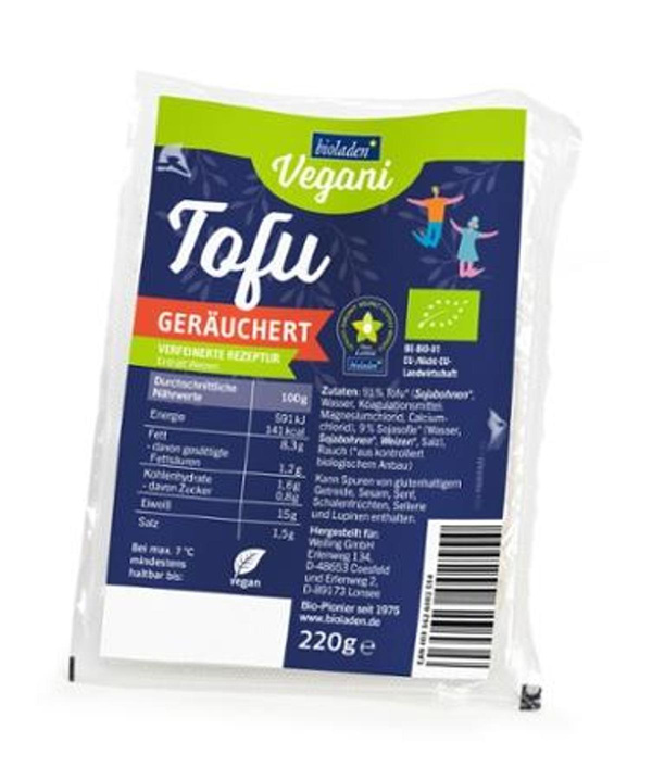Produktfoto zu b*Tofu geräuchert, vakuum 220g