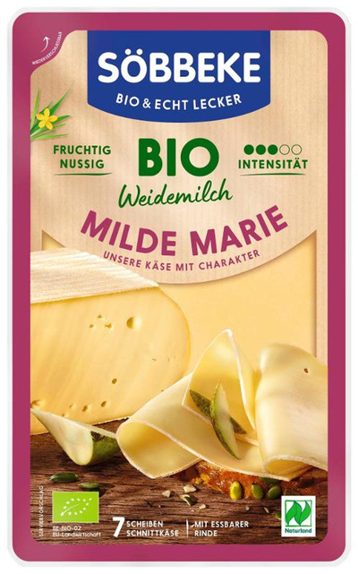 Produktfoto zu Weidemilch Milde Marie, 50% (Scheiben) nussig