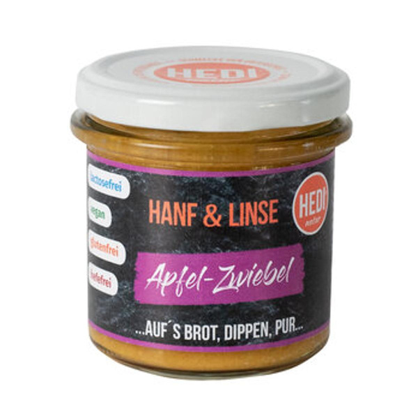 Produktfoto zu Hanf & Linse Apfel-Zwiebel Brotaufstrich