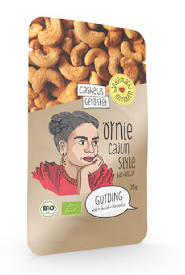 Produktfoto zu Örnie - geröstete Cashews, Cajun Style  (Tüte)