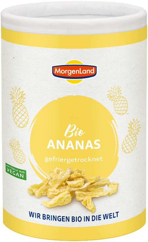 Produktfoto zu Ananas gefriergetrocknet (Papierdose)