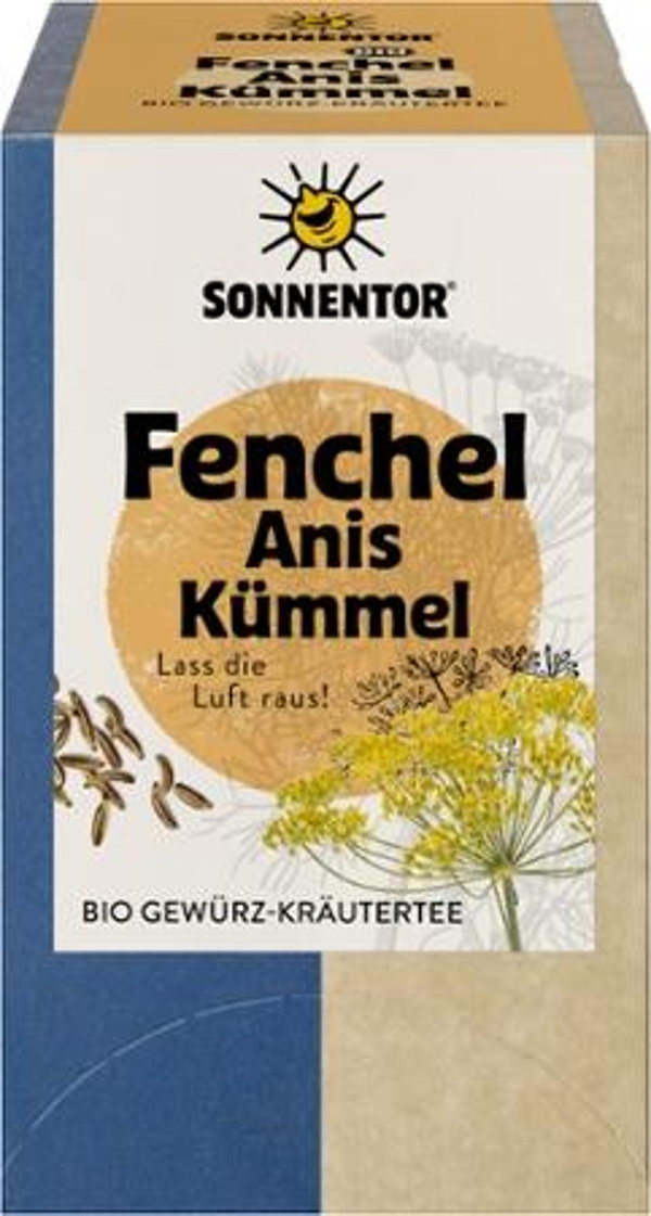 Produktfoto zu Fenchel Anis Kümmel Tee Teebeutel