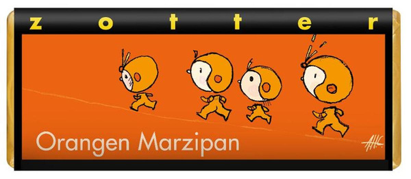 Produktfoto zu Orangen Marzipan Schokolade Zotter 70g