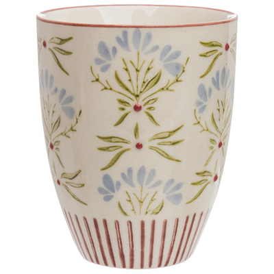 Produktfoto zu Becher floral blau