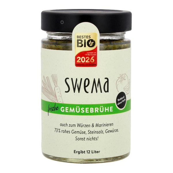 Produktfoto zu Gemüsebrühe, roh und hefefrei SweMa 320g