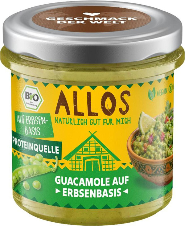 Produktfoto zu Guacamole auf Erbsenbasis, Brotaufstrich