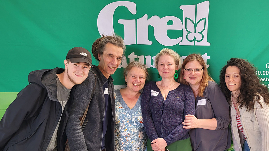 Grünlandteambild bei Hausmessenbesuch Grell Naturkost