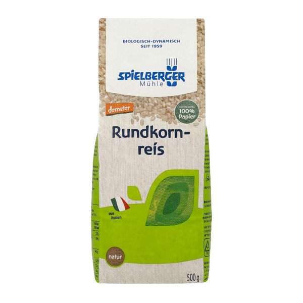 Produktfoto zu Rundkornreis natur, Demeter 500g