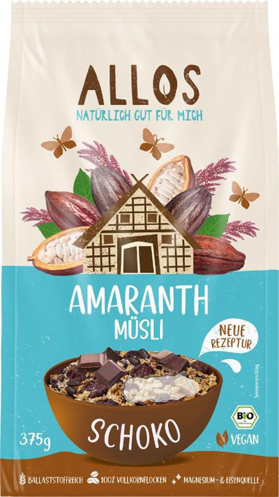Produktfoto zu Amaranth Schoko Müsli 375g