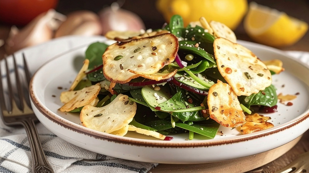 Rezeptbild für Posteleinsalat mit Topinambur