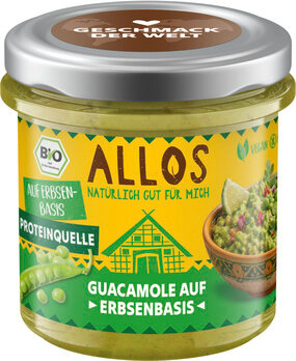 Produktfoto zu Guacamole auf Erbsenbasis, Brotaufstrich