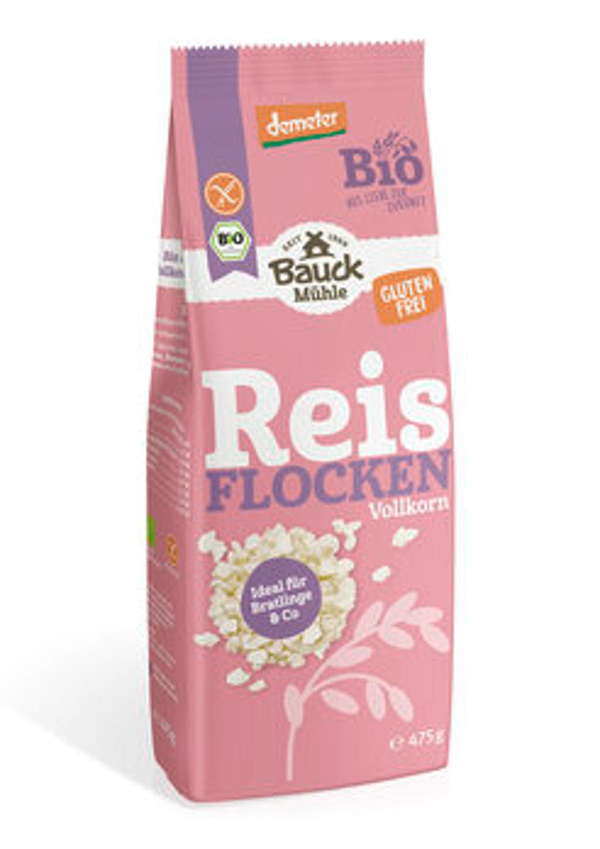 Produktfoto zu Reisflocken Vollkorn, glutenfrei, Demeter 500g