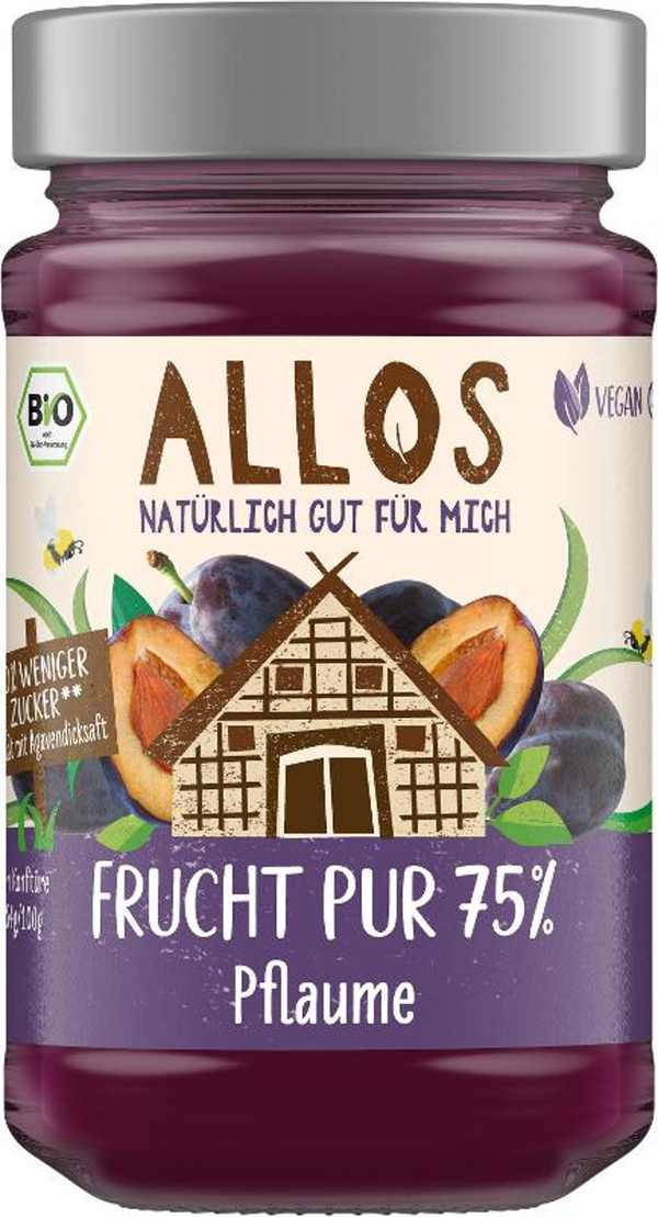 Produktfoto zu Frucht Pur Pflaume 75 % Frucht 250g
