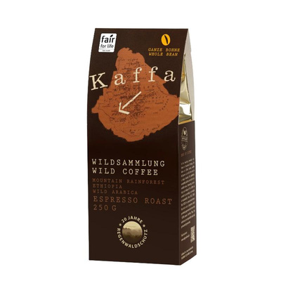 Produktfoto zu Espresso Kaffee-Kaffa ganze Bohne 250g