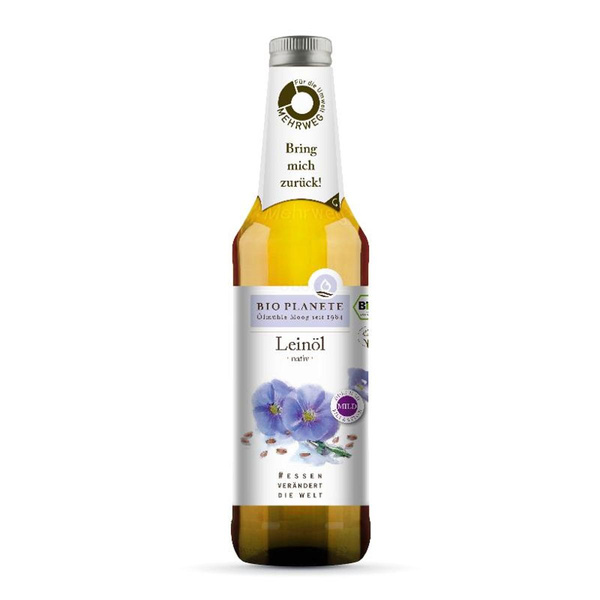 Produktfoto zu Leinöl nativ (Pfandflasche) 0,5l