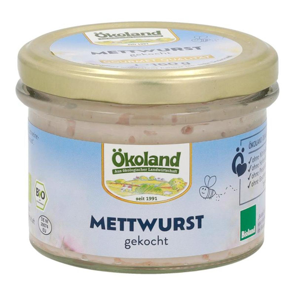 Produktfoto zu Mettwurst gekocht Gourmet Qualität im Glas 160g
