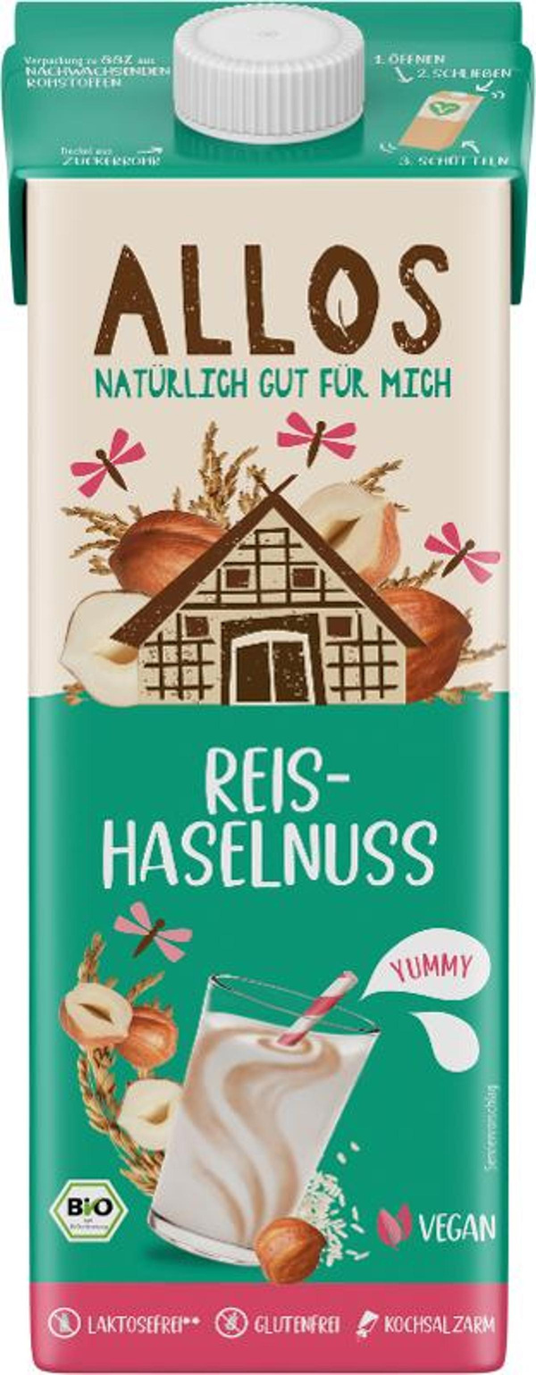 Produktfoto zu Reis Haselnuss Drink Natur