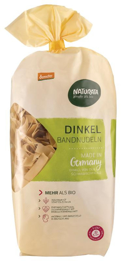 Produktfoto zu Dinkel-Bandnudeln gewalzt 500g