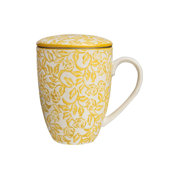 Produktfoto zu Tasse mit Teesieb gelb