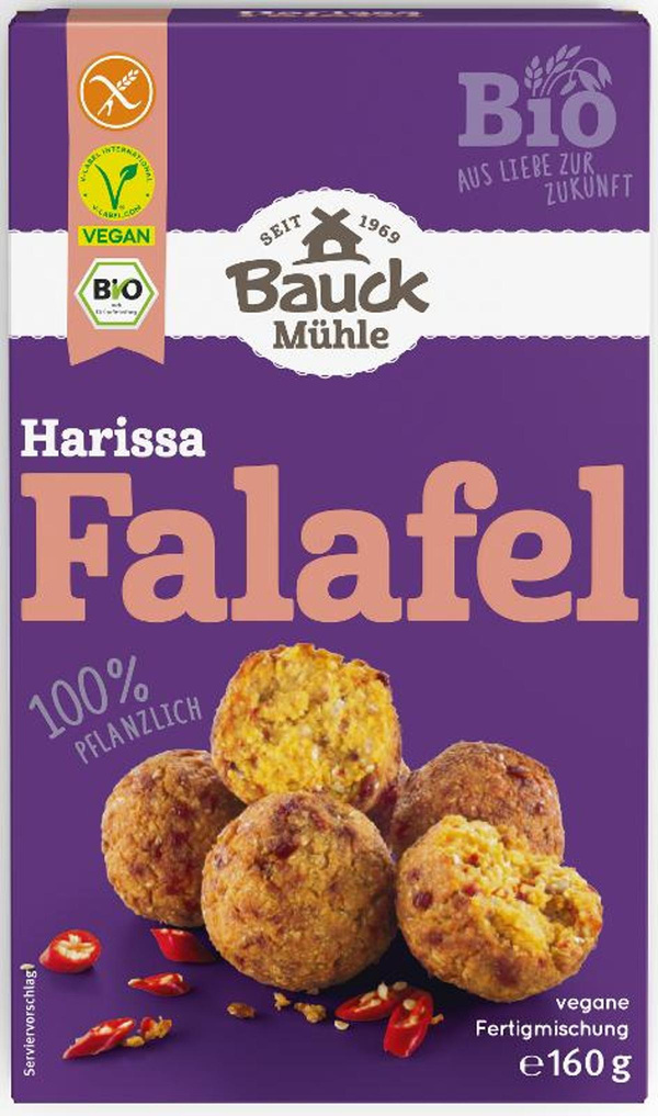 Produktfoto zu Harissa Falafel -glutenfrei, vegan- 160g