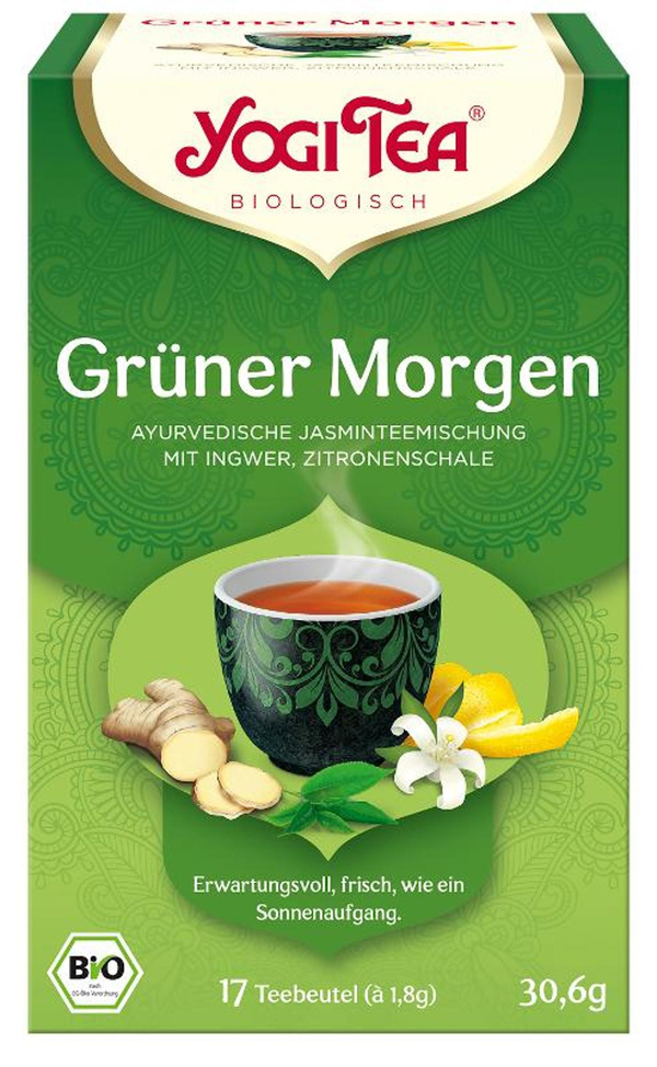 Produktfoto zu YOGI TEA Grüner Morgen (Btl je 1,8 g) 30,6g