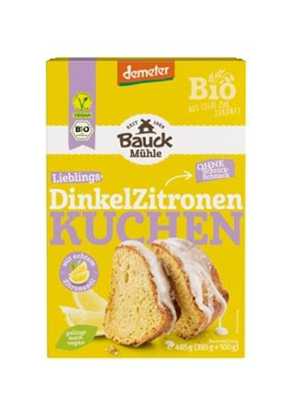 Produktfoto zu Dinkel Zitronenkuchen Backmischung 485g