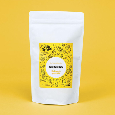 Produktfoto zu Ananas getrocknet 100g, Rohkostqualität
