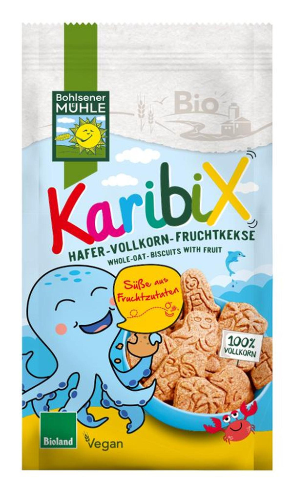 Produktfoto zu Karibix - Hafer-Vollkorn-Fruchtkekse 125g
