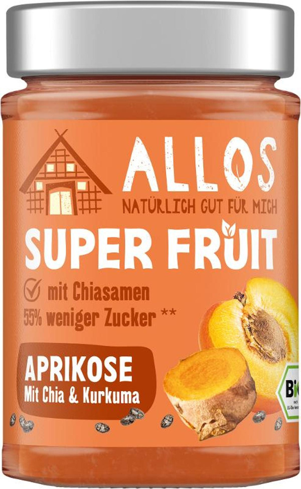 Produktfoto zu Super Fruit Aprikose Chia & Kurkuma Fruchtaufstr. 200g
